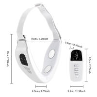 Nuevo producto, modelo privado, instrumento de adelgazamiento facial con control remoto, artefacto de adelgazamiento facial, masajeador de microcorriente EMS, instrumento de belleza facial en V - details 12