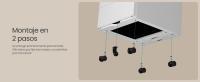 SONGMICS Gabinete de Archivos Móvil, Cajonera de Oficina con 4 Cajones, Cierre, para Documentos de Oficina, Carpetas Suspendidas, Premontado, 45,1 x 39 x 69,3 cm, Negro Tinta/Blanco Nube - details 2
