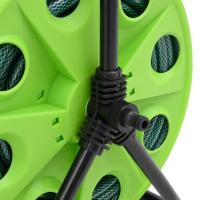 vidaXL Carrete de manguera de pie con set racores PVC verde 0,75" 20 m - details 5