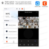 Cámara IP FUERS 4K 8MP WiFi Con Soporte Ajustable Tuya Seguridad Doméstica Vigilancia Wireless Monitor Bebé Mini Cámara Blanco - details 6