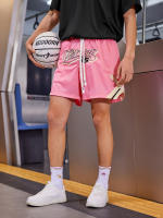 Shorts De Baloncesto De Malla Moda Con Toalla De Sudor Y Bolsillos Lateral Transpirables Para Entrenamiento Y Correr - details 3