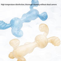 1PC Juguete Antienherrumbre Para Bebé Dientes De Silicona Colores Conejo Mordedor Deporte Y Juego Para Bebés - details 4