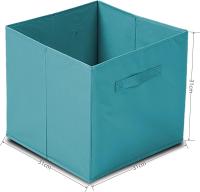 Caja de Almacenaje Plegable, de 31x31x31cm, 11 Colores, Cajas organizadoras en Tela, Caja para organizar Ropa, Juguetes y Sábanas en Armarios - details 6