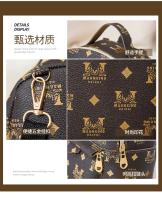 Nuevos Bricos Europeos Bolsas De Hombro Para Mujer Con Estampado Retro Múltiples Maneras De Portar Pequeño Bolsos De Malla PU Con Lining De Poliéster - details 6