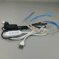 Tira De LED SMD 2835 Para Pintura Con Doble Temperatura De Color 5V USB Variable Con Tres Colores De Encendido Dimmer Electroless - details 0