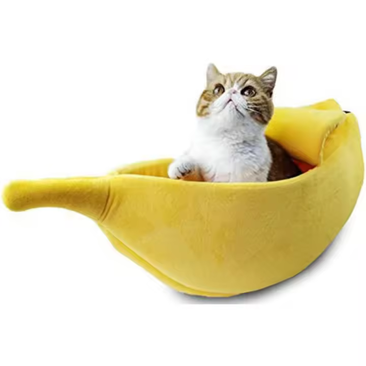 Lindo nest para mascotas con forma de plátano - 1
