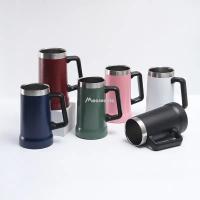 Taza De Cerveza Inoxidable 304 Capacidad Grande 709ml Con Asa Aislante Para Refrigerio Durante 4 Horas Taza De Metal Moderna Ecológica - details 0