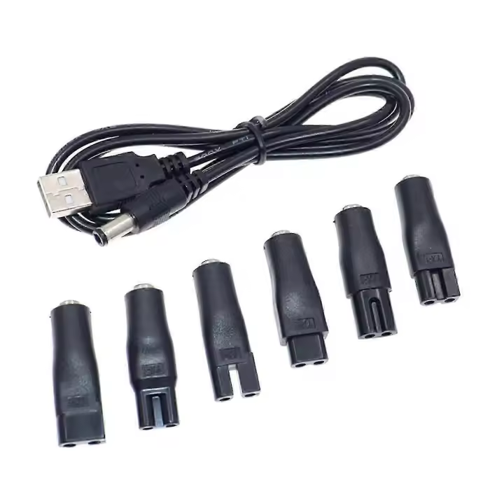 Interfaz de conversión de cable de alimentación de conector macho de 5,5 x 2,1 mm a conector hembra C8 - 1