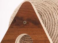 Juguete Para Gatos De Madera Con Pelota Y Pared De Rascado Para Uñas Duradero Plataforma De Subida Con Correa De Hemp Regalo Para Mascotas - details 9
