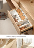Organizador De Cajones De Cocina Ajustable 2PCS Caja De Almacenamiento Para Utensilios Con Divisores Desmontables Bandeja Para Cucharas Herramientas De Cocina Ecológicas - details 5