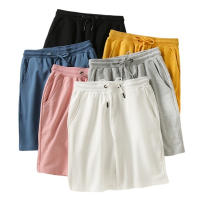 Shorts De Algodón Para Hombre Verano Transpirables Y Absorbentes De Sudor Estilo Casual Color Sólido Tallas M a 5XL - details 1