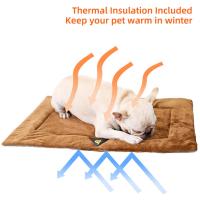Almohadilla Calentante Para Mascotas Auto-Heat Caniche Sillín De Invierno Térmico Impermeable Para Ancianos Perros Gatos - details 1