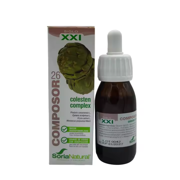 Colesten Complex, Composor 26 Soria Natural, Colesterol y triglicéridos, salud cardiovascular, Colesterol HDL y LDL - 1