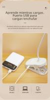 Lámpara De Mesa USB Recargable LED Táctil Con 3 Modos De Brillo Protección Ocular Para Lectura Y Decoración De Habitaciones - details 13
