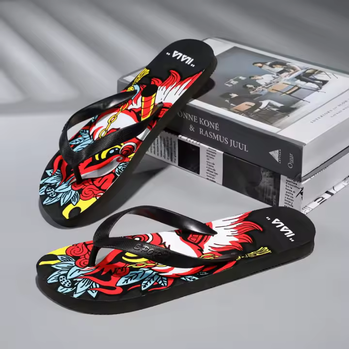 Sandalias De Verano Para Hombres Ultraligera Y Cómoda Zapatillas De Playa Plataforma EVA Material De Suela Y Cremallera - 1