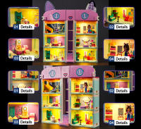 Set De Bloques De Construcción Brick Bling Con Luz LED 10788 Compatible Con Gabby's Dollhouse Accesorios De Iluminación Para Jóvenes De 14 Años Y Más - details 4