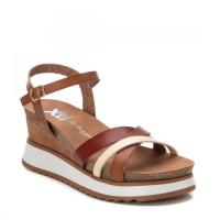 Sandalias plataforma mujer XTI BASIC 142748 SANDALIA CUÑA PALA TIRAS CRUZADAS TAUPE 32297 24V - details 1