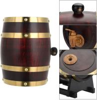 Barrel De Madera Para Whiskey 3L Vintage Oak Tap Dispenser Para Ron Vino Cerveza Herramientas De Cervecería Barra Ecológico Reutilizable - details 5