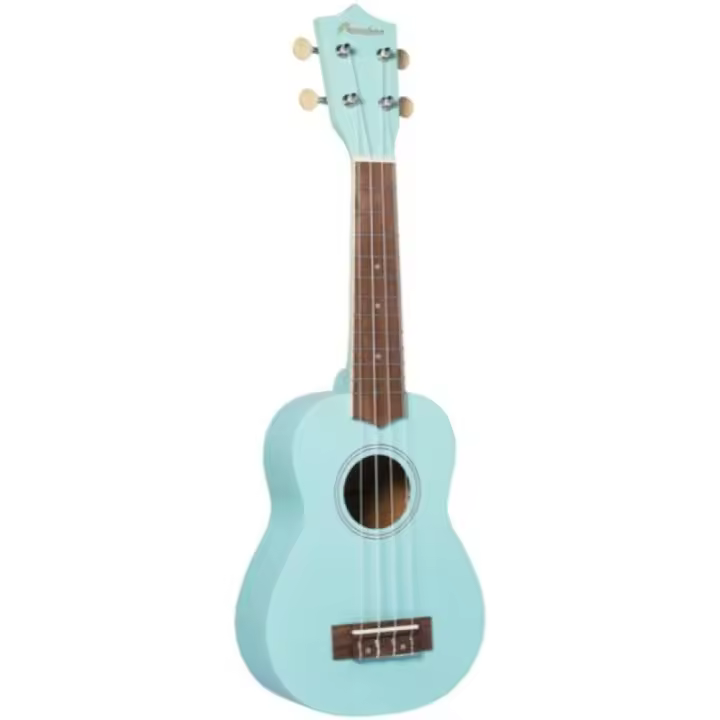 Ukelele Soprano Bamboo BE-LBL Studio Light Blue - 1