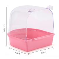 Baño De Pájaro Casa De Baño Para Periquitos Loros Cacatúas Accesorios De Jaula Para Pájaros Budgerigar Lovebirds Baño De Metal Para Pájaros Pequeños - details 5