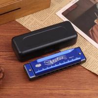 Harmonica De Metal Para Principiantes Y Niños Regalo Con Estuche Diatónica De 10 Agujeros En Do Clave C - details 8