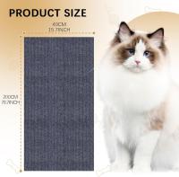 Rascador Autoadhesivo para Gatos 40x200cm DIY Recortable Alfombra Rascador Estera Rascador para Gatos Torre para Gatos para Protección de Alfombras Sofá Protección de Muebles (Gris,1 Pieza) - details 2