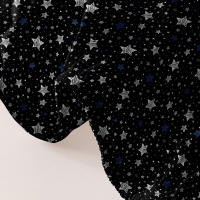 Sábana Ajustada Moderna Y Sencilla Con Estampado De Estrellas Mate Para Dormitorio Cobertura De Cama De Poliéster 100% Sin Almohadas - details 5