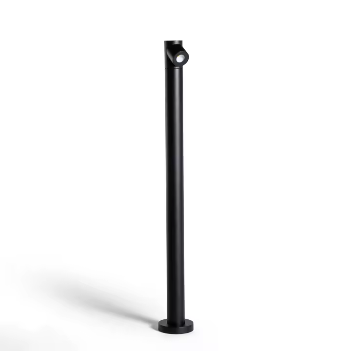 Ledkia Baliza Exterior LED 6W Superficie Pie 60cm Rihard Negro - 1
