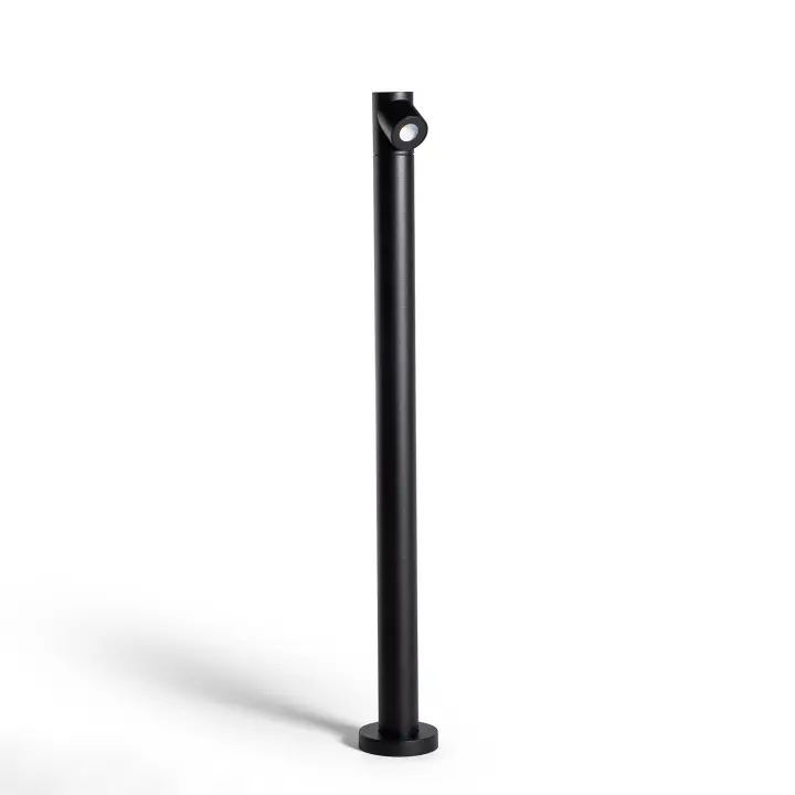 Ledkia Baliza Exterior LED 6W Superficie Pie 60cm Rihard Negro - 1