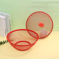 Cesta De Frutas Con Rededor Y Tapa Para Cocina Almacenamiento De Verduras Y Frutas Decoración De Mesa Comedor Previene Aves - details 0