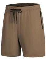 Shorts De Verano Para Hombre Con Cinta Elástica Y Bolsillos Con Cierre Para Correr Y Entrenamiento Poliéster Transpirable Y Secado Rápido - details 12