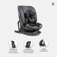 Asalvo Silla de Auto Panafix i‑Size 40–150 cm – Giro 360°, Isofix + Top Tether, Contramarcha Prolongada, Reclinable, Protecciones Laterales y Tejido Lavable - details 1