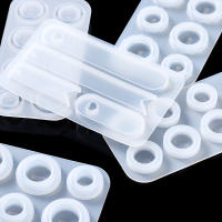 Molde De Silicona Para Anillo Con 8 Agujeros Soporte De Espejo Para Resina Epoxy Cristal Forma Redonda Y Hexagonal DIY Moldes De Joyería - details 8