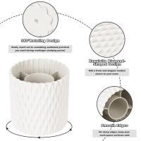 Organizador De Maquillaje Con Portar Cepillos Y Tapa Contenedor De Almacenamiento Para Cosméticos Para Mesita De Noche Y Baño - details 15