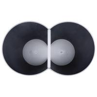 vidaXL Cubo de basura doble negro 50 L - details 5