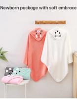 Toalla De Baño Para Bebé Con Capucha Suave Y Absorbente De Velours Coral Cálida Y Suave Ropa De Cama Para Niños Recién Nacidos Niño Y Niña - details 1
