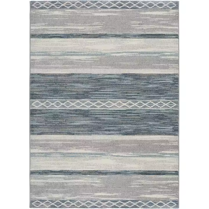 ATTICGO Alfombra de Interior Estilo Geométrico en Gris - Dreams 12242 | 60x120, 80x150, 140x200, 160x230 cm - 1