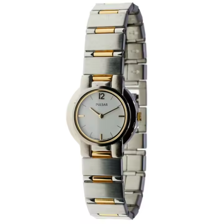 Pulsar Pry-a-15  Reloj Para Para Mujer Color Plateado - 1