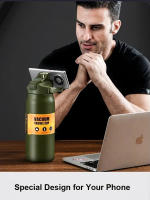 Termo Portátil De Acero Inoxidable 304 Taza Termal Con Pajita Para Deporte Botella De Agua Fría Y Caliente Con Aislamiento De Vacío - details 7