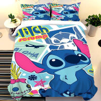 Juego De Sábanas Lilo Y Stitch 3pcs 100% Poliéster Sin Relleno Para Niños Y Niñas Diseño De Stitch Cama De Poliéster - details 9