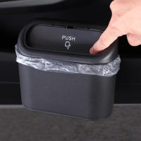 Bandeja De Basura Portátil Para Coche Con Tapa Y Organizador Multifuncional Plegable Caja De Almacenamiento Para Automóvil Material Plástico Forma Redonda - details 12