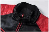 Chaqueta De Cuero PU Para Hombre Con Cierre De Cremallera Y Multiple Bolsillos Estilo Casual Motociclista Primavera 2025 - details 7