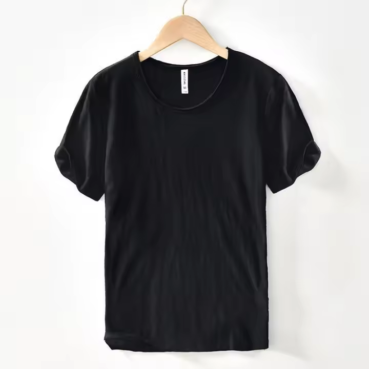 Camiseta De Algodón Suave Para Hombre Verano Estilo Italy Casual Cuello Redondo Manga Corta Transpirable Ropa De Marca - 1