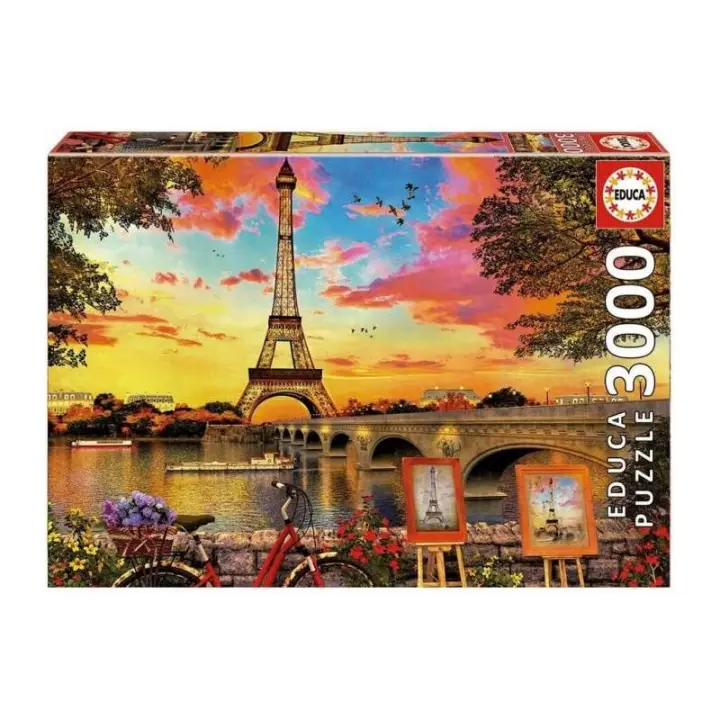 Puzzle 3 000 Piezas Puesta de Sol en París de Educa - 1