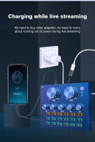 Adaptador De Streaming En Vivo Byscoon 2 En 1 Lightning a 3.5mm Para iPhone 14 13 12 11 pro XS Max Cable AUX OTG Con Corriente Máxima De 2.4A Material Trenzado - details 1