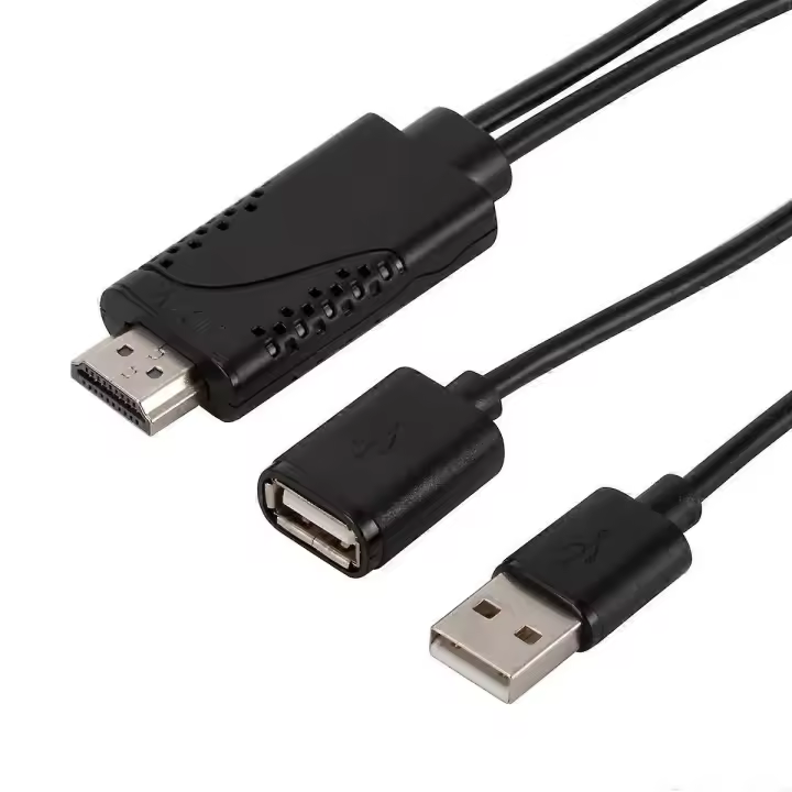 Cable adaptador de video USB hembra a HDMI macho HDTV 1080P para teléfonos inteligentes y tabletas Android e iOS - 1