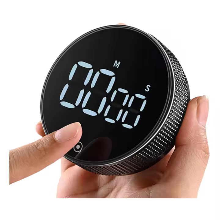 Tiempo De Cocina Magnético Digital Manual Youpin Reloj De Contador Mecánico Para Cocinar Baño Estudio Plástico Eco-amigable - 1