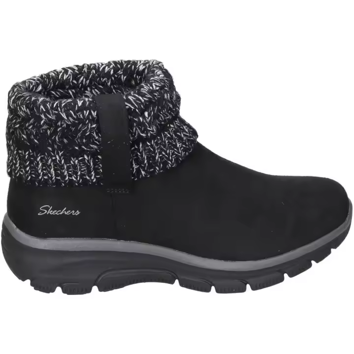 SKECHERS | Botines Skechers Relaxed Fit Easy Going Cozy Weather para Mujer – Botines en Color Negro con Borreguito – Sin Cierre – Slip on – Estilo Casual – Para Invierno – Cómodas – Modelo 167401-BLK - 1