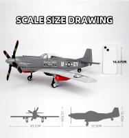 258PCS P-51 Mustang Fighter De WWII Bloques De Construcción Para Niños Y Adultos Juguetes De Avión De La Fuerza Aérea Regalo Educativo De Bloques Compatible Con Lego - details 7