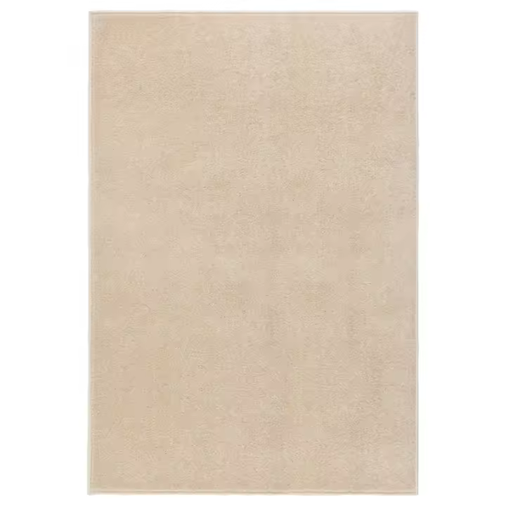 vidaXL Alfombra de pelo corto beige 160x230 cm - 1